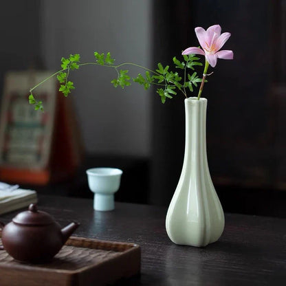Handmade White Porcelain Mini Vase