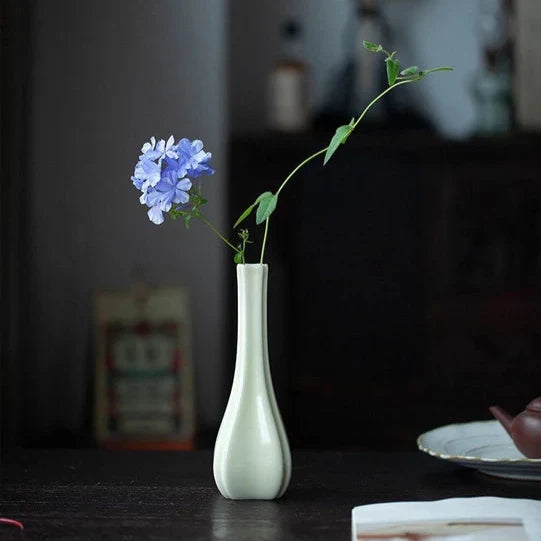 Handmade White Porcelain Mini Vase